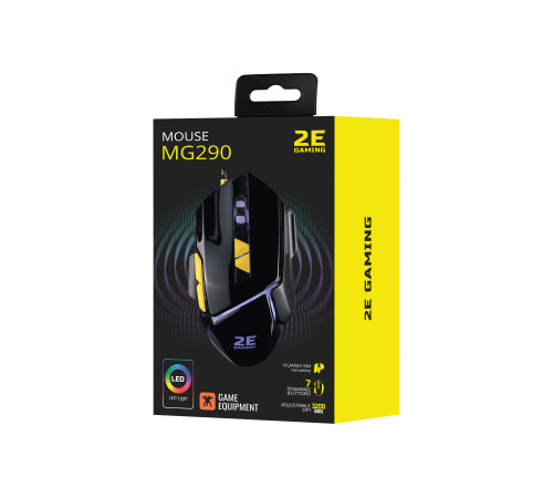 Ігрова миша 2E Gaming M290 LED USB Black (2E-MG290UB)