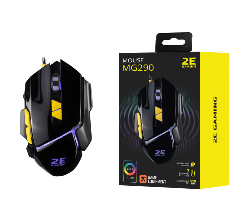 Ігрова миша 2E Gaming M290 LED USB Black (2E-MG290UB)
