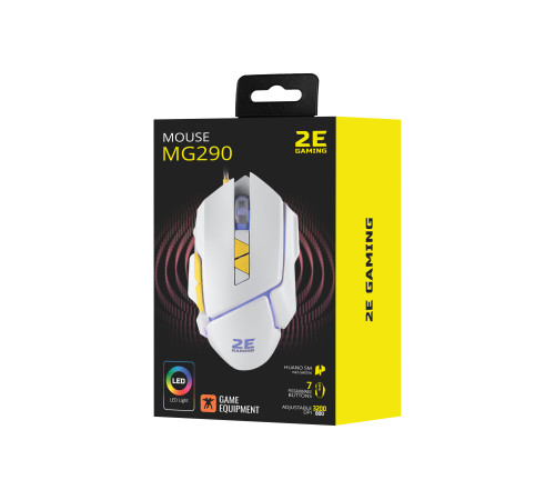 Ігрова миша 2E Gaming M290 LED USB White (2E-MG290UWT)