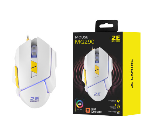 Ігрова миша 2E Gaming M290 LED USB White (2E-MG290UWT)
