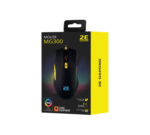 Ігрова миша 2E Gaming MG300 RGB USB Black (2E-MG300UB)