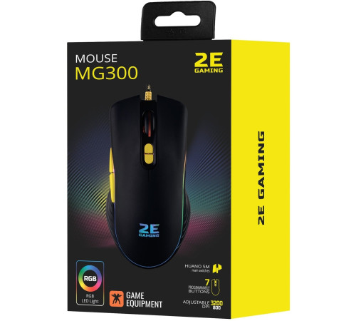 Ігрова миша 2E Gaming MG300 RGB USB Black (2E-MG300UB)