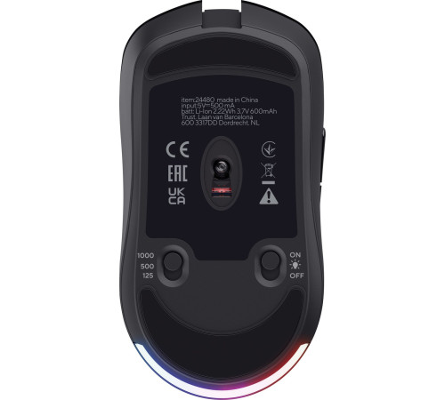 Игровая мышь Trust GXT 980 REDEX, RECHARGEABLE, RGB, WL, Black (24480_TRUST)