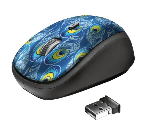 Миша TRUST YVI WIRELESS MOUSE PEACOCK (23388_TRUST)