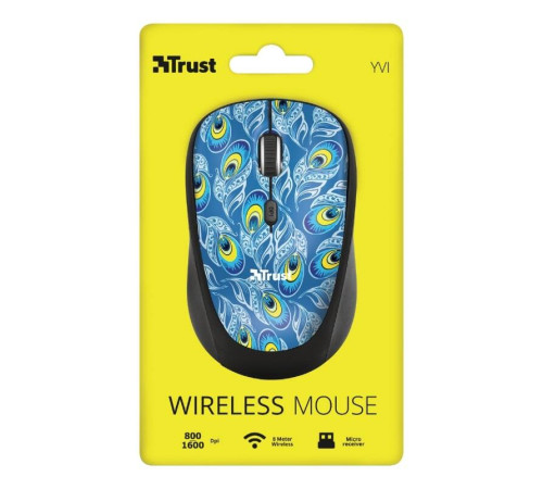 Миша TRUST YVI WIRELESS MOUSE PEACOCK (23388_TRUST)