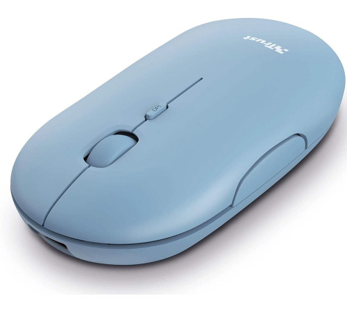 Миша Trust Puck Rechargeable Ultra-Thin BT WL Silent Blue (24126)