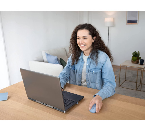 Миша Trust Puck Rechargeable Ultra-Thin BT WL Silent Blue (24126)