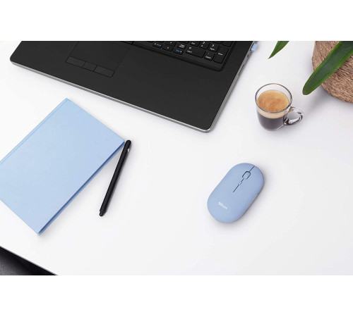 Миша Trust Puck Rechargeable Ultra-Thin BT WL Silent Blue (24126)