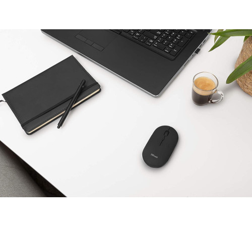 Миша Trust Puck Rechargeable Ultra-Thin BT WL Silent Black (24059_TRUST)