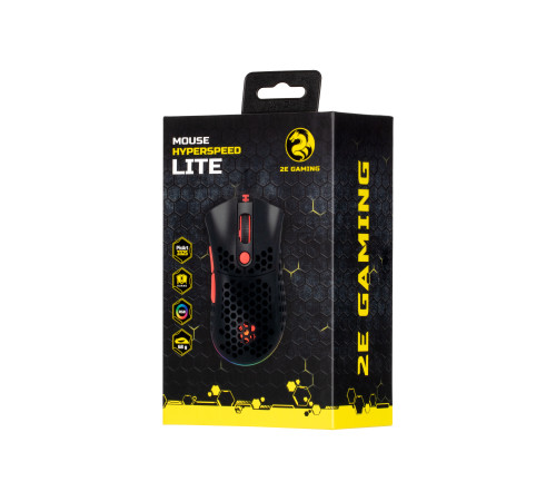 Ігрова миша 2E GAMING HyperSpeed Lite RGB Black (2E-MGHSL-BK)