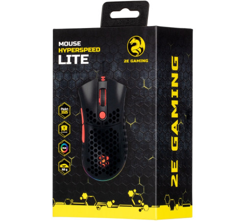 Ігрова миша 2E GAMING HyperSpeed Lite RGB Black (2E-MGHSL-BK)