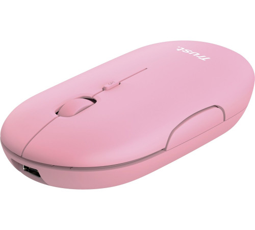 Миша Trust Puck Rechargeable Ultra-Thin BT WL Silent Pink (24125_TRUST)
