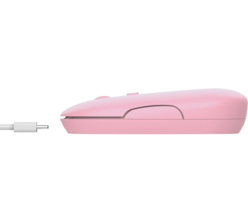 Миша Trust Puck Rechargeable Ultra-Thin BT WL Silent Pink (24125_TRUST)