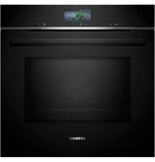 Духовой шкаф Siemens HM736G1B1 электрический, 67л, A, дисплей, конвекция, пиролиз, ф-ция СВЧ, черный