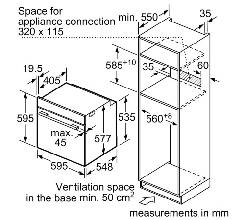 Встраиваемый электрический духовой шкаф Bosch HNG6764B6