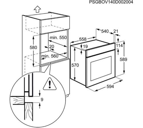 Духова шафа Electrolux EZB53430AK