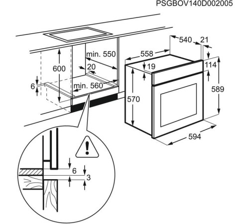 Духова шафа Electrolux OEF5C50V