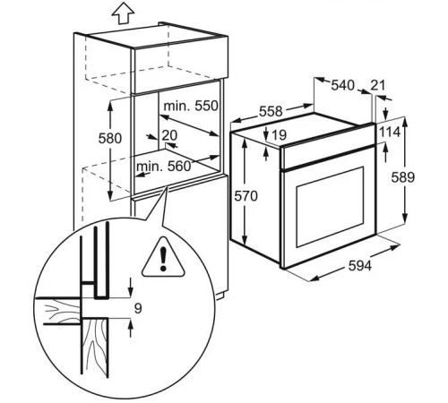 Духовой шкаф Electrolux OEF5C50X