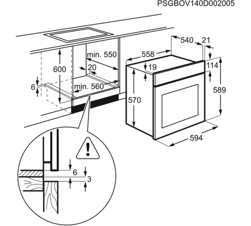 Духовой шкаф Electrolux OEF5E50Z