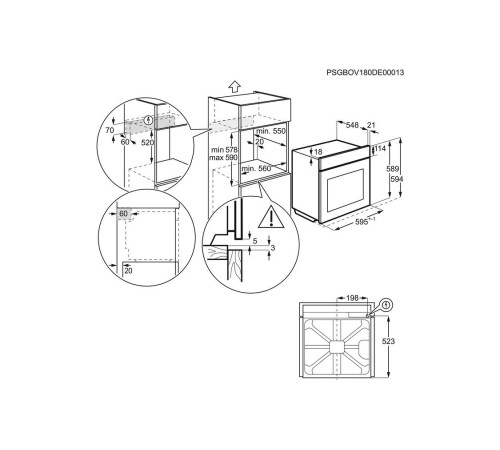 Духова шафа Electrolux OKC5H50W