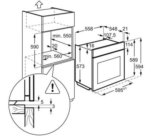 Духовой шкаф Electrolux OKE6P77WX