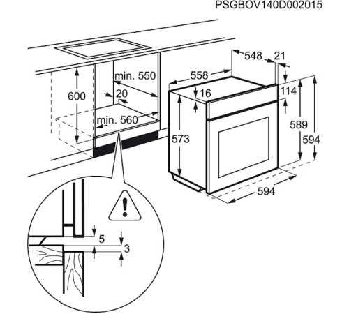 Духова шафа Electrolux OPEB2320R
