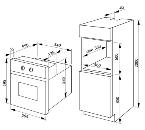 Духовка электрическая Hansa BOEB68433