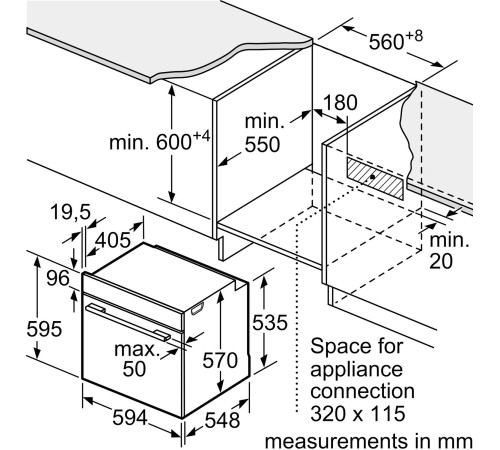 Встраиваемый электрический духовой шкаф Siemens HR538ABS1