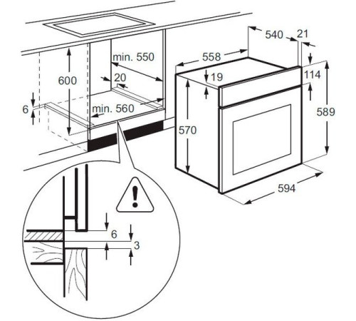 Духовой шкаф Zanussi ZZB510401B