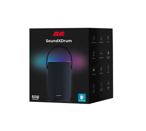 Портативна акустика 2E SoundXDrum Black (2E-BSSXDWBK)
