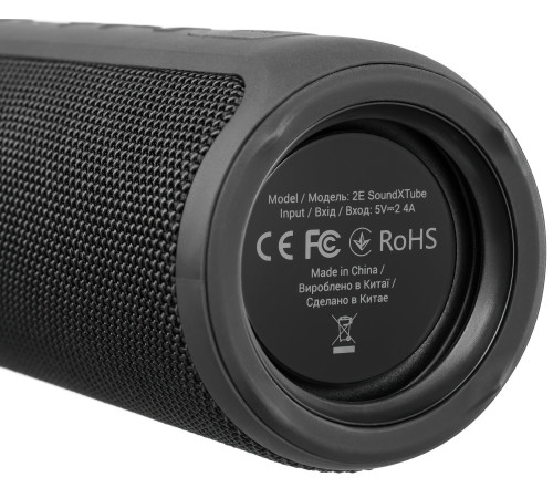Портативна акустика 2E SoundXTube Black (2E-BSSXTWBK)