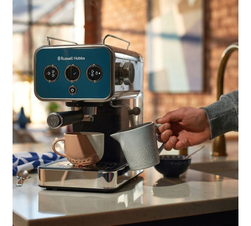 Кофеварка рожковая Russell Hobbs 26451-56 Distinctions, синий
