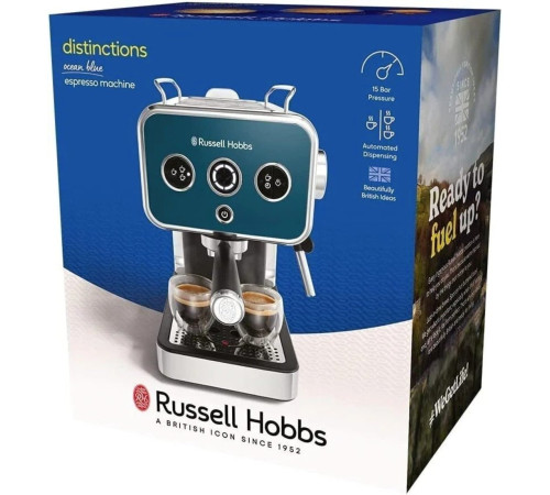 Кофеварка рожковая Russell Hobbs 26451-56 Distinctions, синий