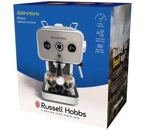 Кофеварка рожковая Russell Hobbs 26452-56 Distinctions, металл