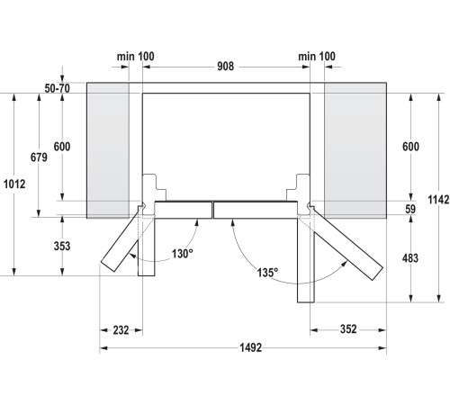 Холодильник Gorenje SBS NRS9EVB