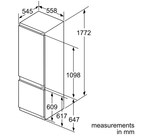 Вбудований холодильник Bosch KIS87AF30U