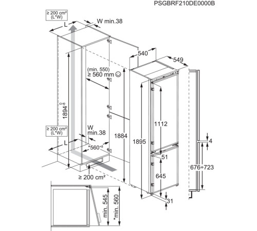 Встраиваемый холодильник Electrolux RNT6TE19S0