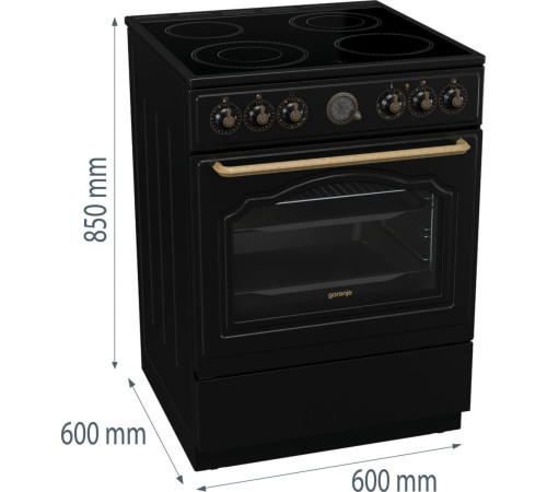 Плита електрична Gorenje GECS6B71CLB
