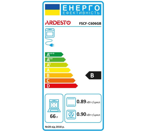 Плита комбинированная Ardesto FSCF-C606GB