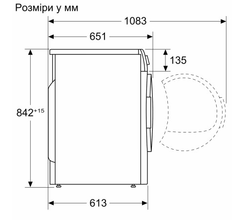 Сушильна машина Bosch WTH83253BY