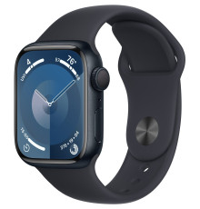 Смарт-часы Apple Watch Series 9 GPS 41mm Midnight Aluminium Case with Midnight Sport Band - M/L