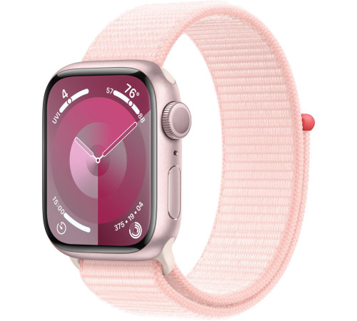 Смарт-часы Apple Watch Series 9 GPS 41mm Pink Aluminium Case with Light Pink Sport Loop