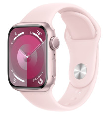 Смарт-часы Apple Watch Series 9 GPS 41mm Pink Aluminium Case with Light Pink Sport Band - S/M