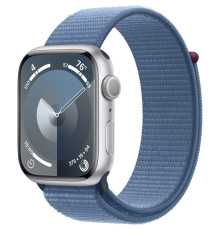 Смарт-часы Apple Watch Series 9 GPS 45mm Silver Aluminium Case with Winter Blue Sport Loop