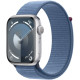 Смарт-часы Apple Watch Series 9 GPS 45mm Silver Aluminium Case with Winter Blue Sport Loop