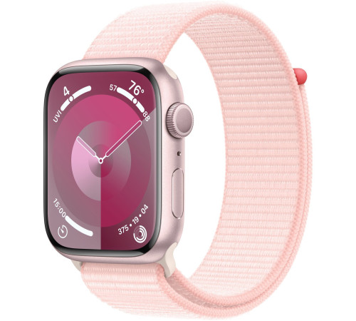 Смарт-часы Apple Watch Series 9 GPS 45mm Pink Aluminium Case with Light Pink Sport Loop
