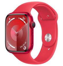 Смарт-часы Apple Watch Series 9 GPS 45mm (PRODUCT)RED Aluminium Case with (PRODUCT)RED Sport Band - S/M