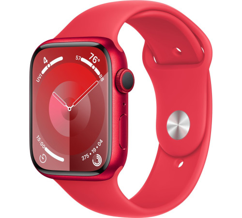 Смарт-часы Apple Watch Series 9 GPS 45mm (PRODUCT)RED Aluminium Case with (PRODUCT)RED Sport Band - S/M