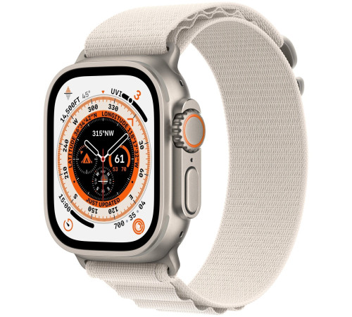 Смарт-часы Apple Watch Ultra GPS + Cellular 49mm Titanium Case with Starlight Alpine Loop Medium