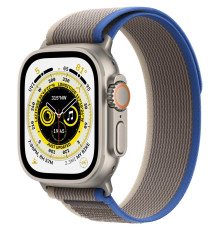 Смарт-часы Apple Watch Ultra GPS + Cellular 49mm Titanium Case with Blue/Gray Trail Loop - S/M